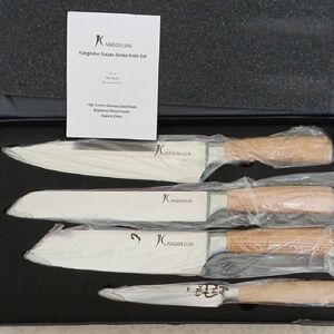 Kangdelun Knife Set with Wooden Handles